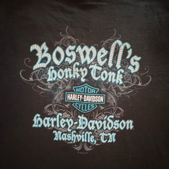 Harley-Davidson Black Tee with Nashville Graphic - Picture 4 of 5